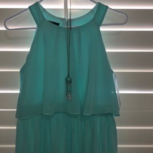 Teal flowy dress for girls